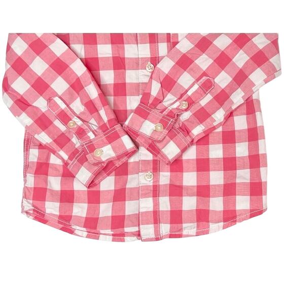 Carter's Collared Pink Plaid Button‎ Up Shirt 24 months Toddler Church Photos - Picture 2 of 7